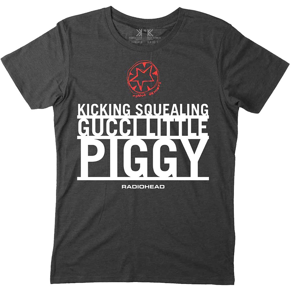 Radiohead - Gucci Piggy Mens T-shirt - Black